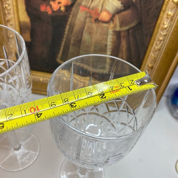 Set Of Two Waterford Crystal Marquis Wine Brandy Water Goblets Glasses - Picture 10 of 11